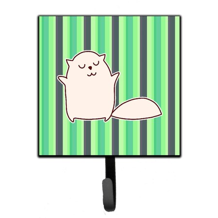 Jensendistributionservices Cat Green Stripes Leash or Key Holder MI2102559